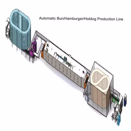 Panadería grande comercial Pan blanco Pan de trigo Pan integral Línea de producción para hornear