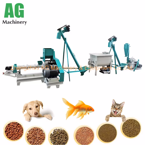Máquina peletizadora multipropósito, Máquina de alimento para mascotas, perros y gatos, Extrusora flotante de alimento para peces, Máquina de alimento para peces