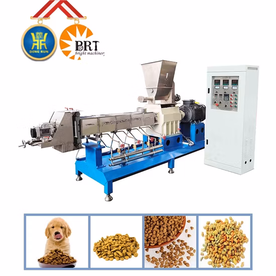 Dry Pet Cat Dog Food Fish Feed Extruder Equipment Plant Animal Pet Dog Food Pellet Production Line Machine