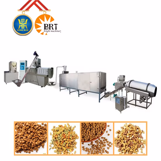 Dry Pet Cat Dog Food Fish Feed Extruder Equipment Plant Animal Pet Dog Food Pellet Production Line Machine